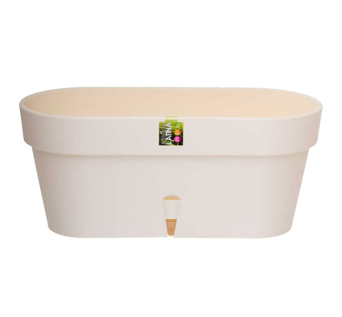 Балконный ящик Santino LATINA Window Box 6,7 л - канва-крем