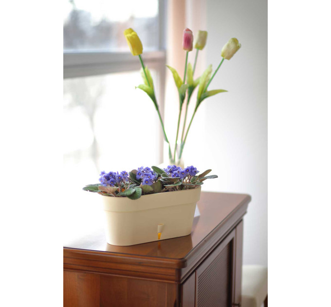Балконный ящик Santino LATINA Window Box 6,7 л - канва-крем