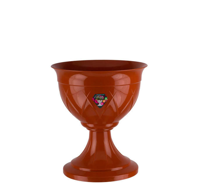 Горшок уличный на ножке LILIA URN 3,5 л терракотовый Santino