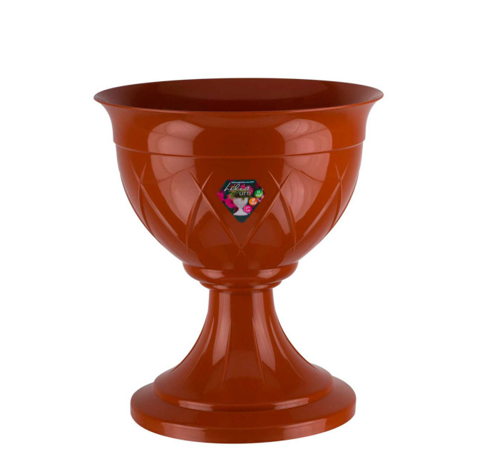 Горшок уличный на ножке LILIA URN 9 л терракотовый Santino