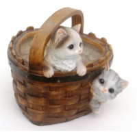 Кашпо Корзина с котятами