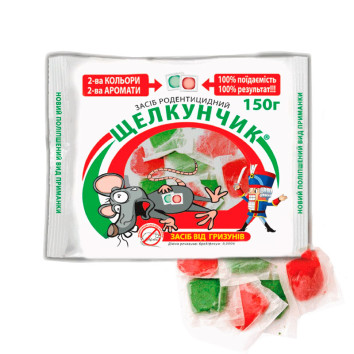 Приманка от грызунов тесто Щелкунчик фильтр-пакет, 150 г