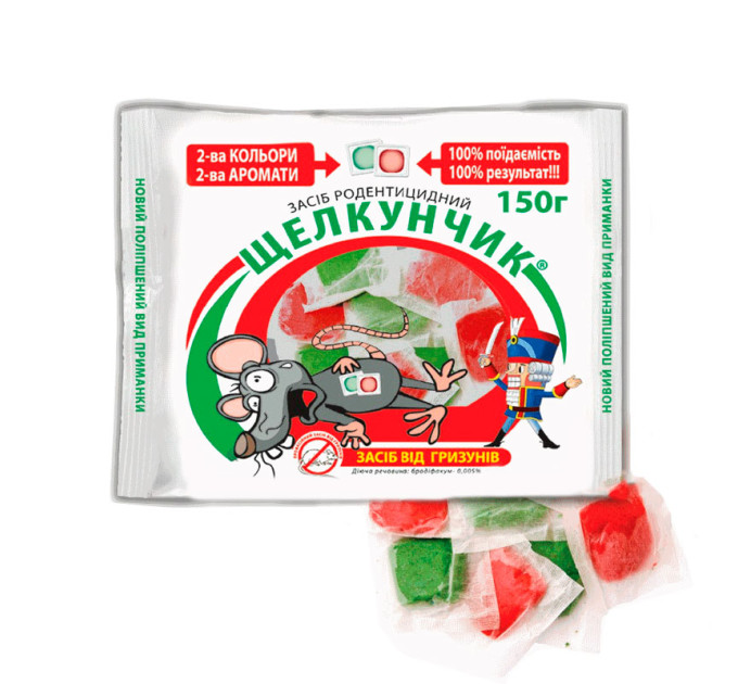 Приманка от грызунов тесто Щелкунчик фильтр-пакет, 150 г