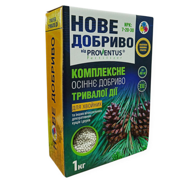 Осеннее удобрение Proventus для хвойных 1 кг — стойкость к морозам