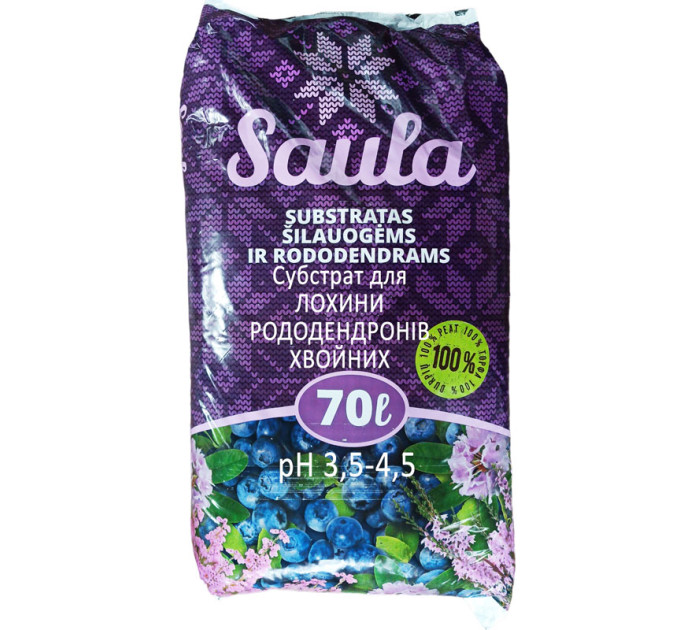 Субстрат Saula для голубики 0-60 мм, 70л