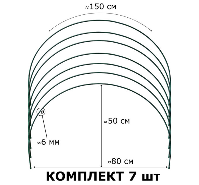 Парничок ТУННЕЛЬ-7 ЗРостай с агроволокном - готовый комплект 4,5-6 м