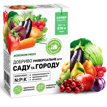 Удобрение универсальное для сада и огорода Агроном Профи, 250 г