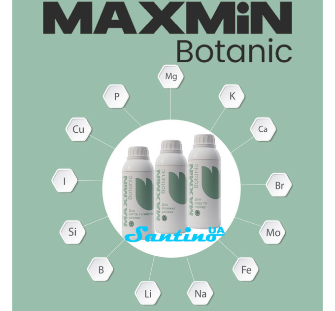 Биоудобрение MAXMiN Botanic для сада и огорода, 1 л