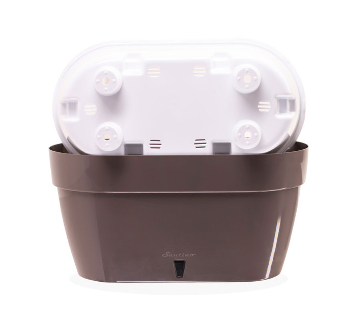 Горшок для цветов ASTI Window box 5,2 л шаде-белый с автополивом