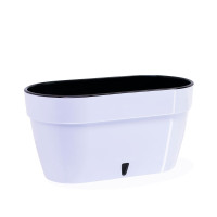 Горшок с автополивом ASTI Window box 5,2 л белый-черный