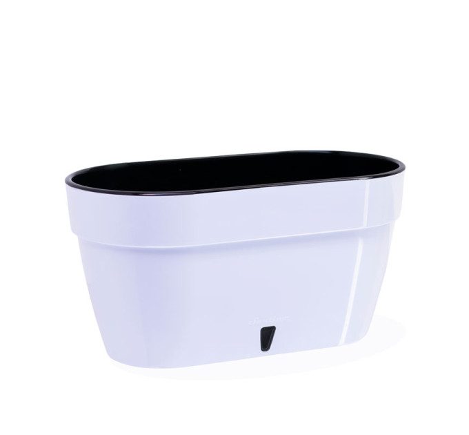 Горшок для цветов ASTI Window box 5,2 л белый-черный с автополивом