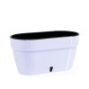 Горшок для цветов ASTI Window box 5,2 л белый-черный с автополивом
