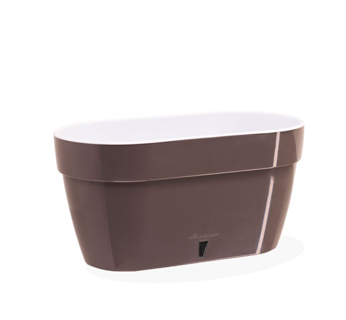 Горшок для цветов ASTI Window box 5,2 л шаде-белый с автополивом