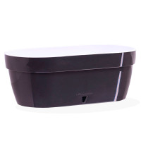 Горшок с автополивом ASTI Window box 12 л антрацит-белый