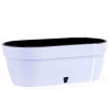 Горшок с автополивом ASTI Window box 12 л белый-черный