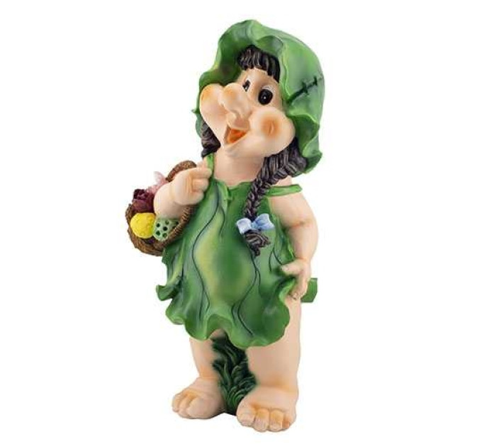 Садовая фигура ГНОМ Девочка с корзинкой 3