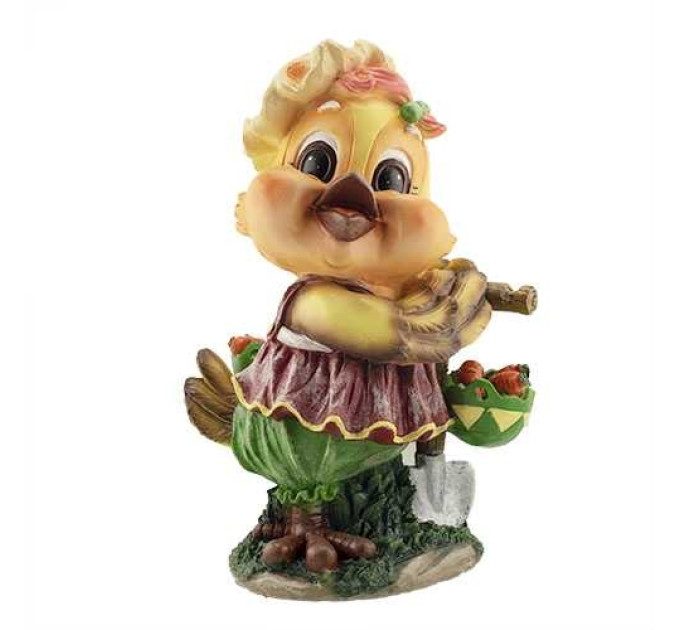 Фигура для сада Курочка с корзинкой