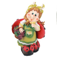 Садовая фигура Гномик с корзиной черники